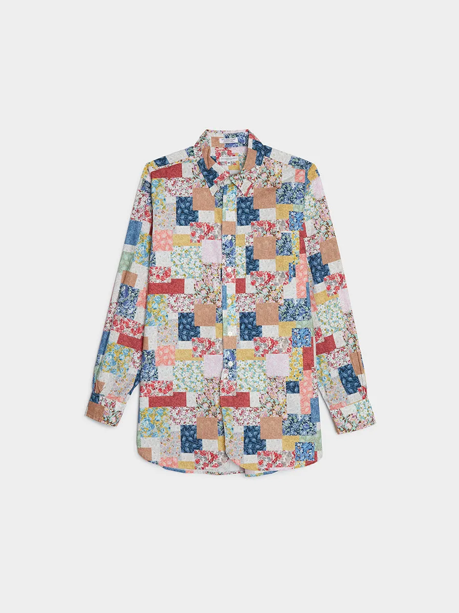 Multi Color Floral Patchwork Print 19 Century BD Shirt