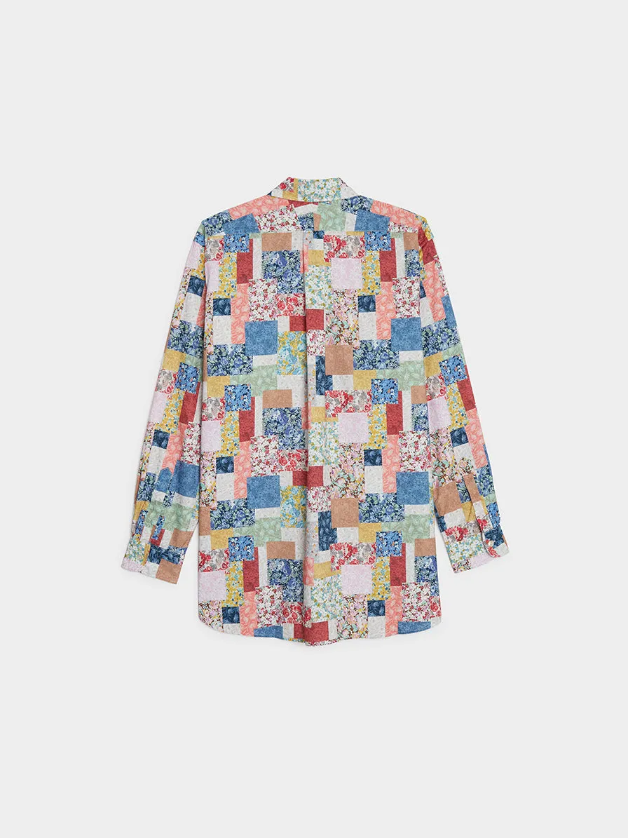 Multi Color Floral Patchwork Print 19 Century BD Shirt