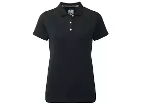 FootJoy ladies black stretch pique polo shirt