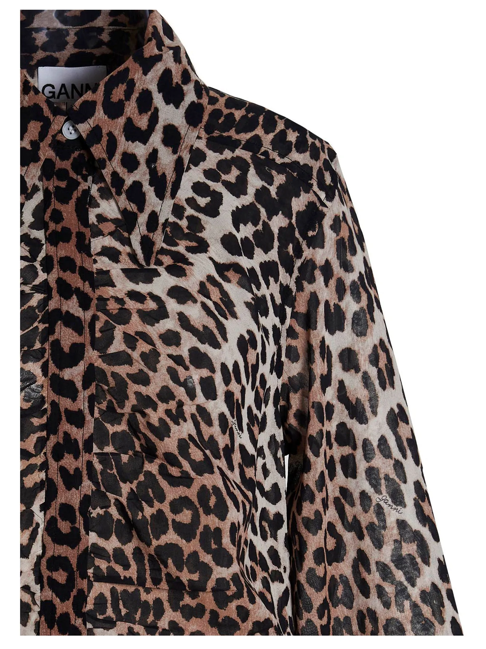 Leopard Print Shirt by Ganni