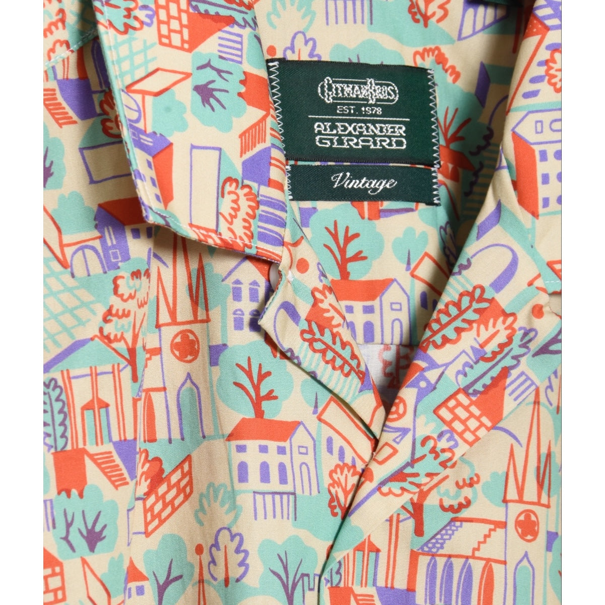 Gitman Brothers Vintage Camp Shirt - Alexander Girard Village Print