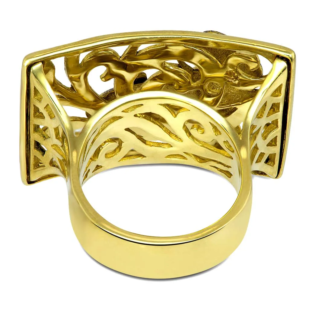 Gold Butterfly Ring with Tourmaline - Shop Now!