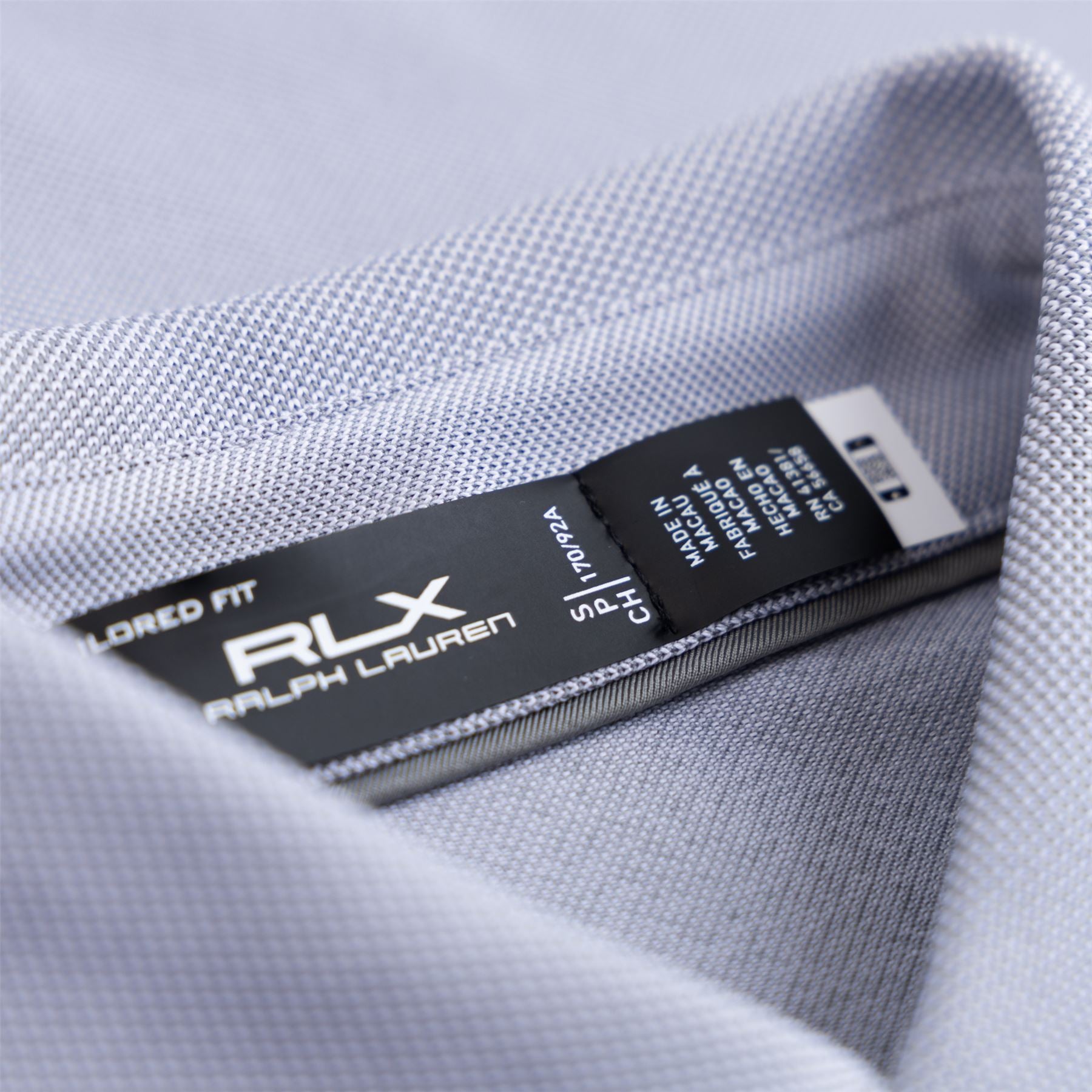 Google result: RLX Tailored Fit Recycled Polyester Stretch Polo Peak Grey - SS24