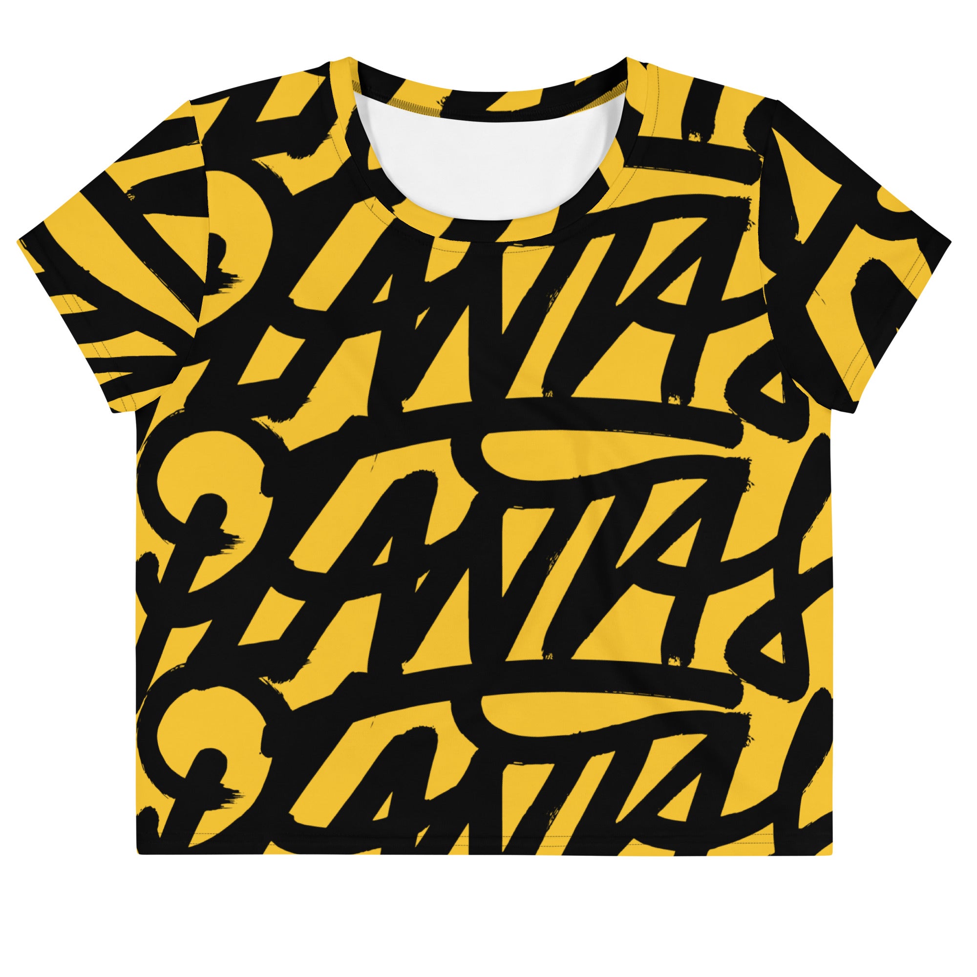 Graff Printed Crop T-Shirt