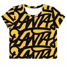 Graff Printed Crop T-Shirt