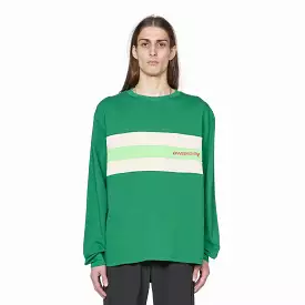 Green Striped Long Sleeve Shirt