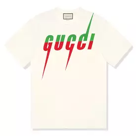 Gucci Blade Print T Shirt (White)