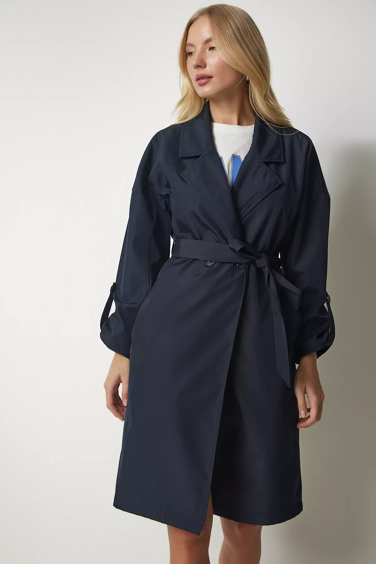 Ladies' Istanbul Trench Coat with Waist Tie for Seasonal Happiness