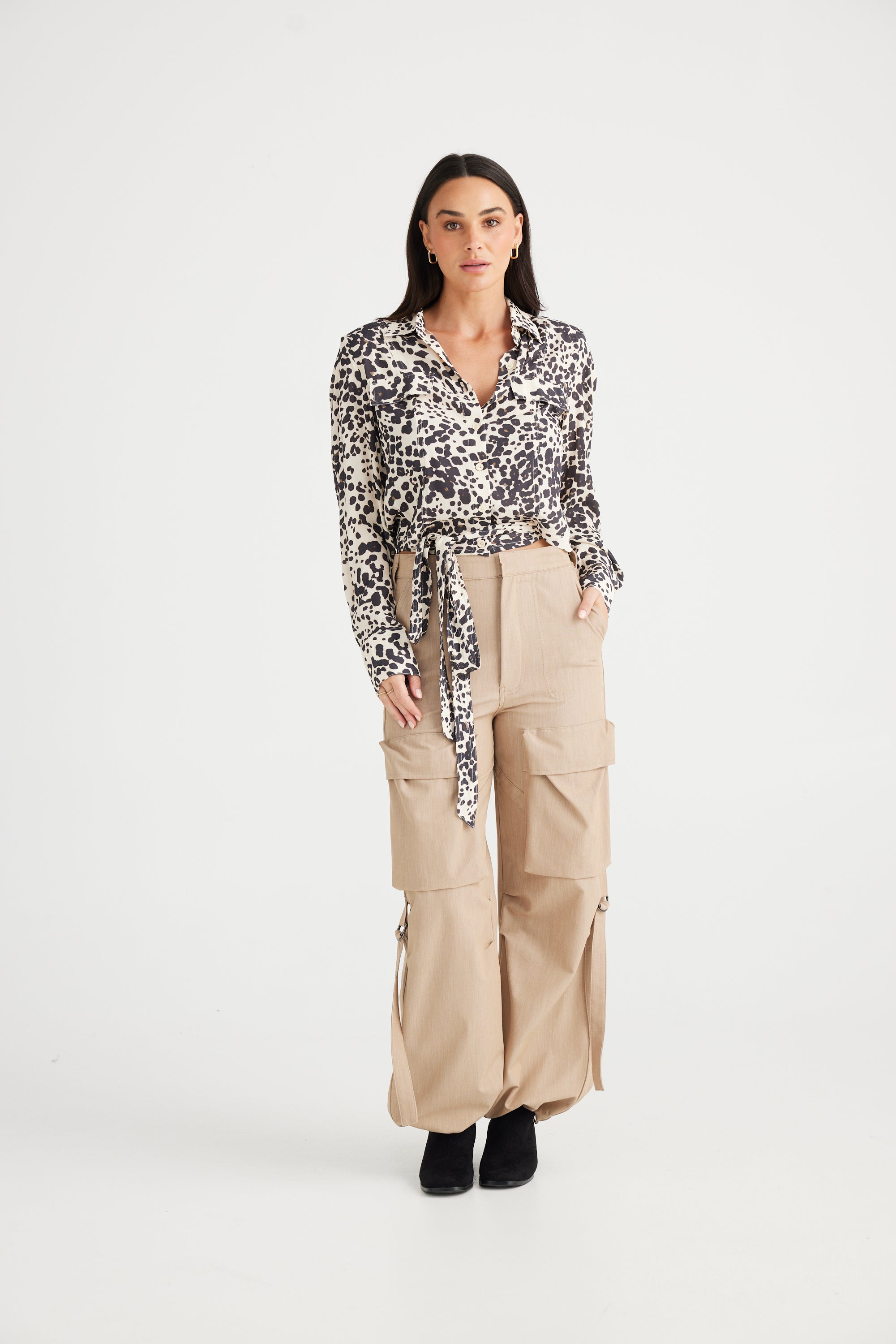 Hepburn Shirt - Leopard Print