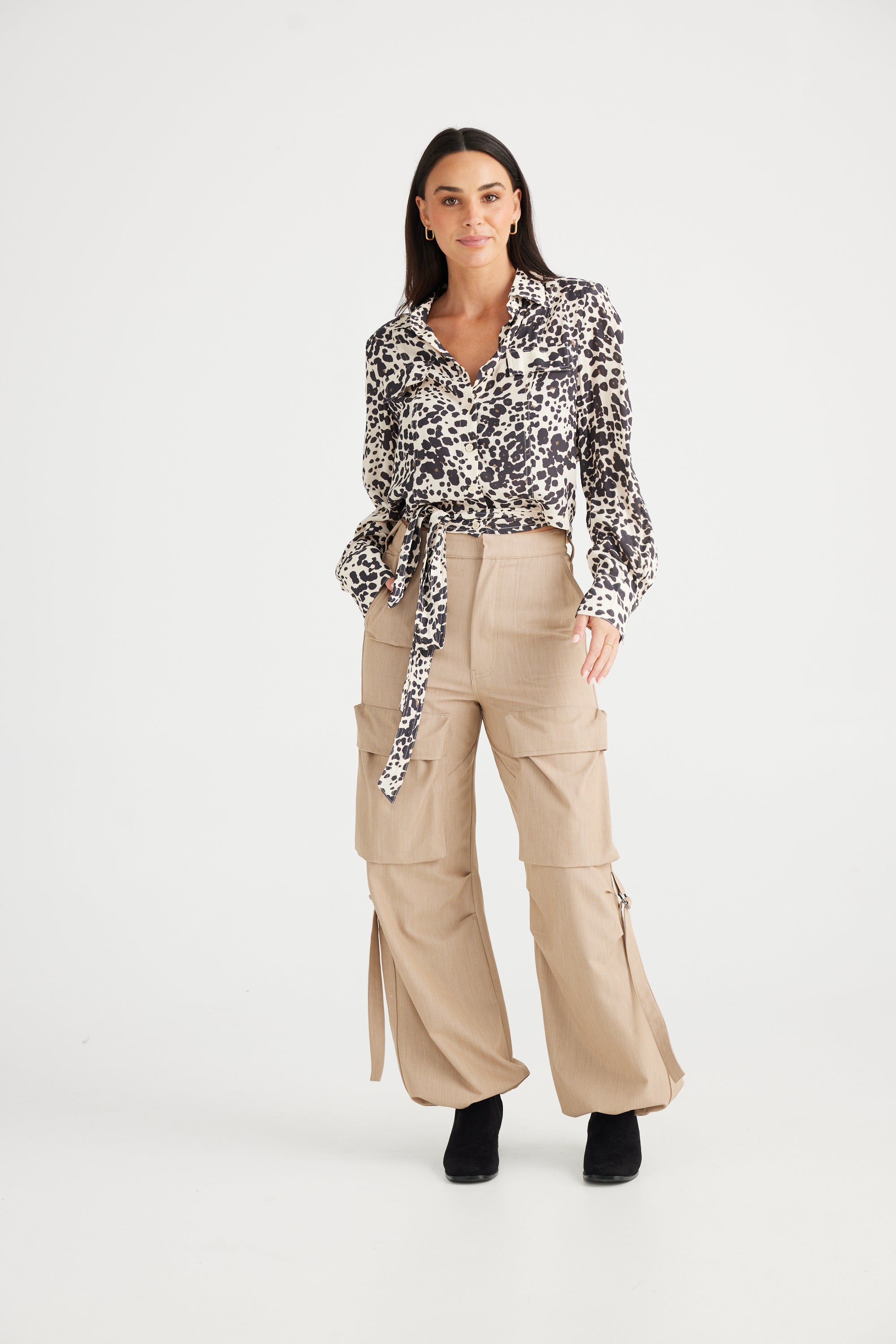 Hepburn Shirt - Leopard Print