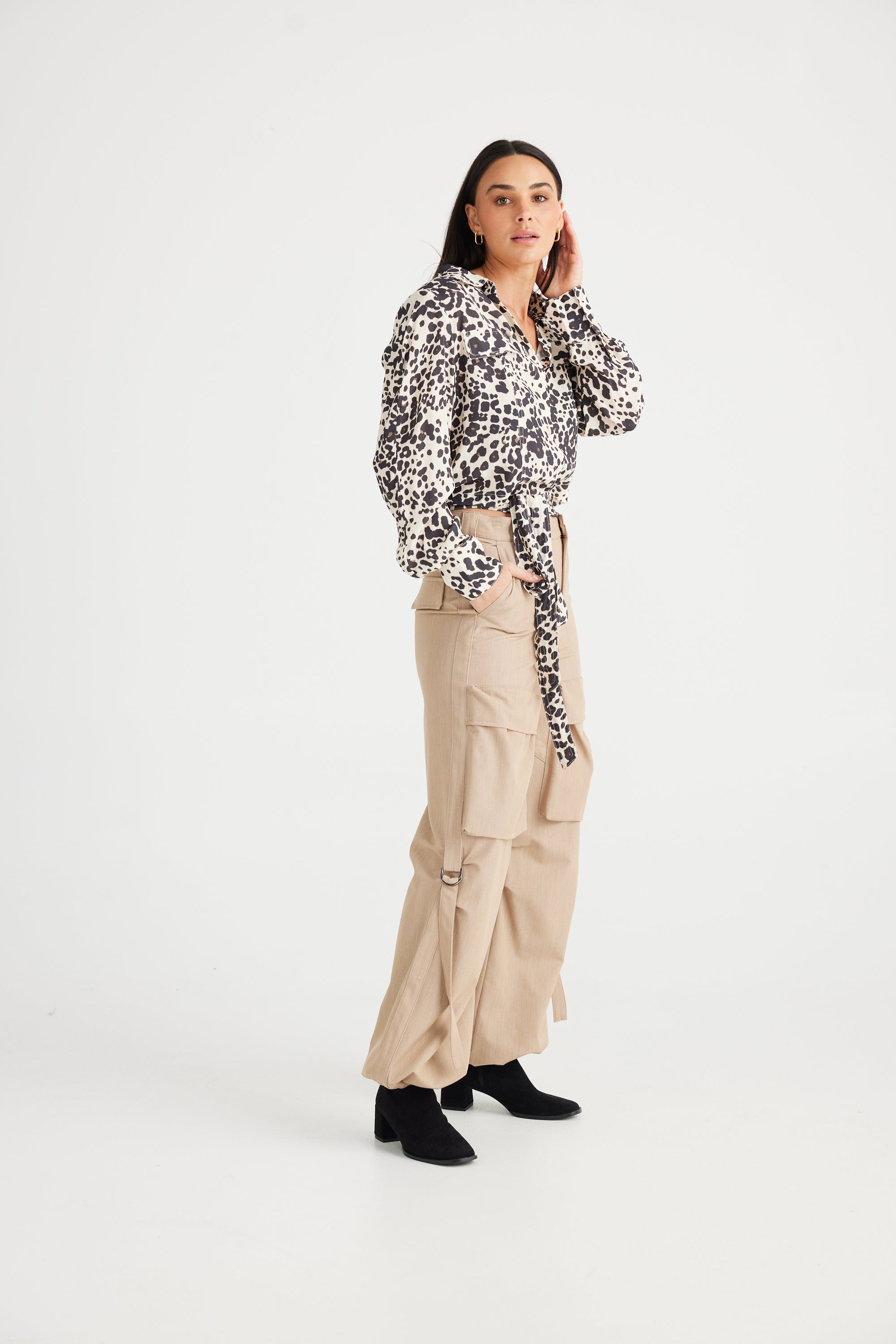 Hepburn Shirt - Leopard Print