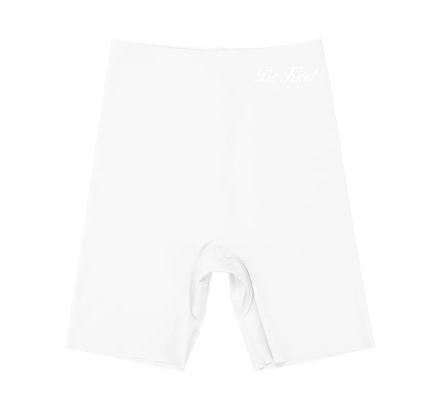 High waist lettering print under shorts