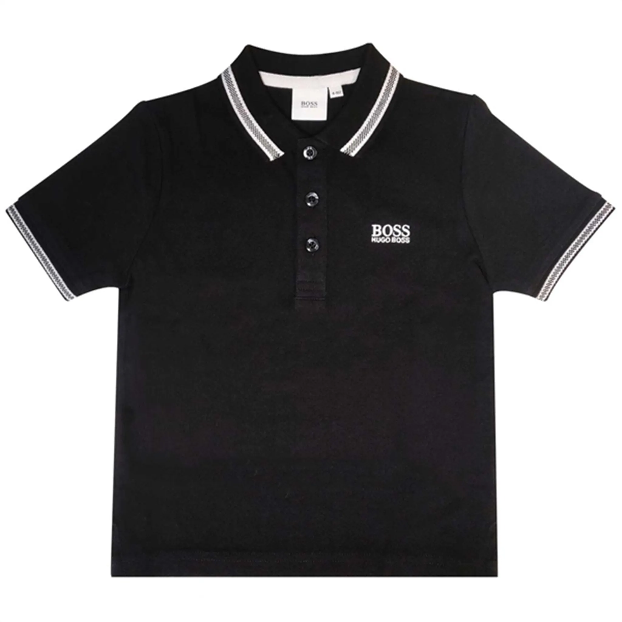 Hugo Boss Boy Black Short Sleeve Polo