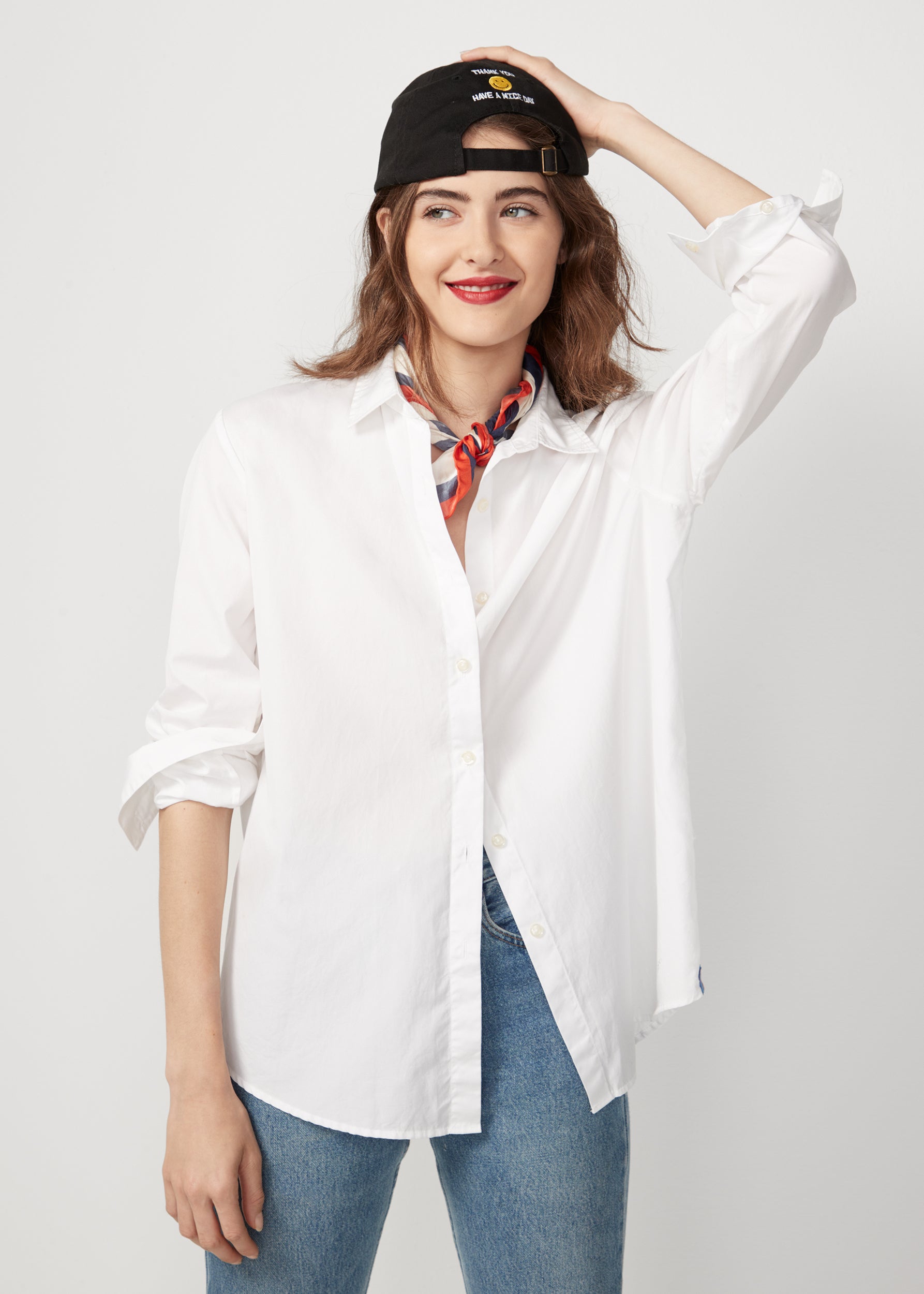 Hutton Oversized Shirt - White | Shop Now