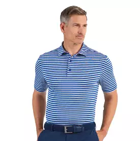 IBKUL Men's Polo Melange Stripe Ink