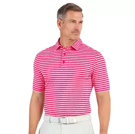 IBKUL Men's Polo Shirt Melange Stripe Red.