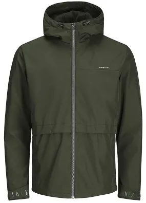 Jack & Jones Core Sporty Hooded Jacket in Rosin Enzo