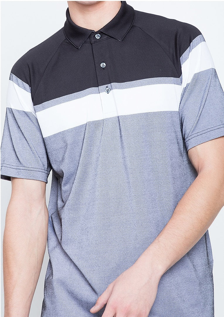 Jack Nicklaus polo shirts black label Perry Ellis color block