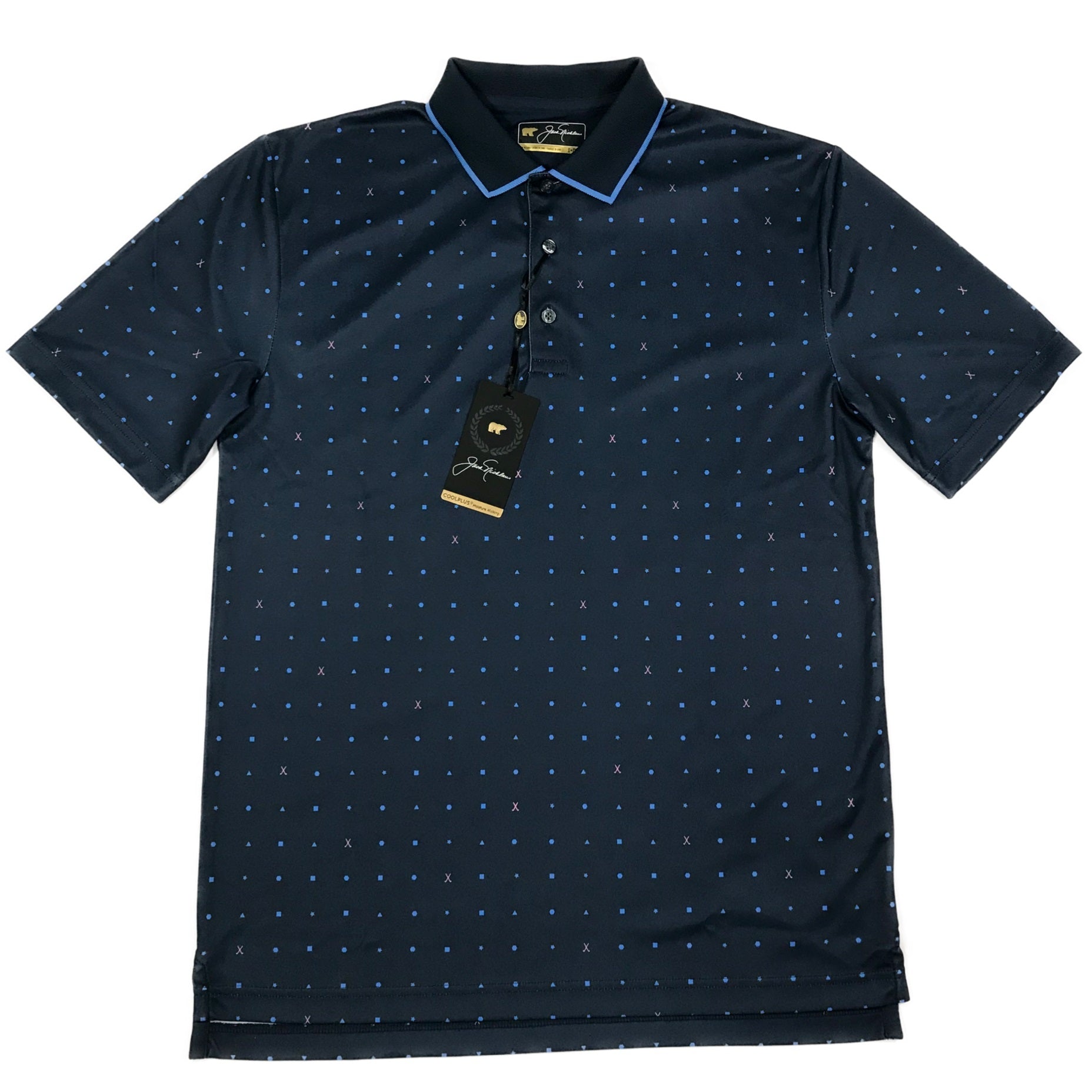 Jack Nicklaus Polo Shirts, Black Label Perry Ellis Mini Geo Design