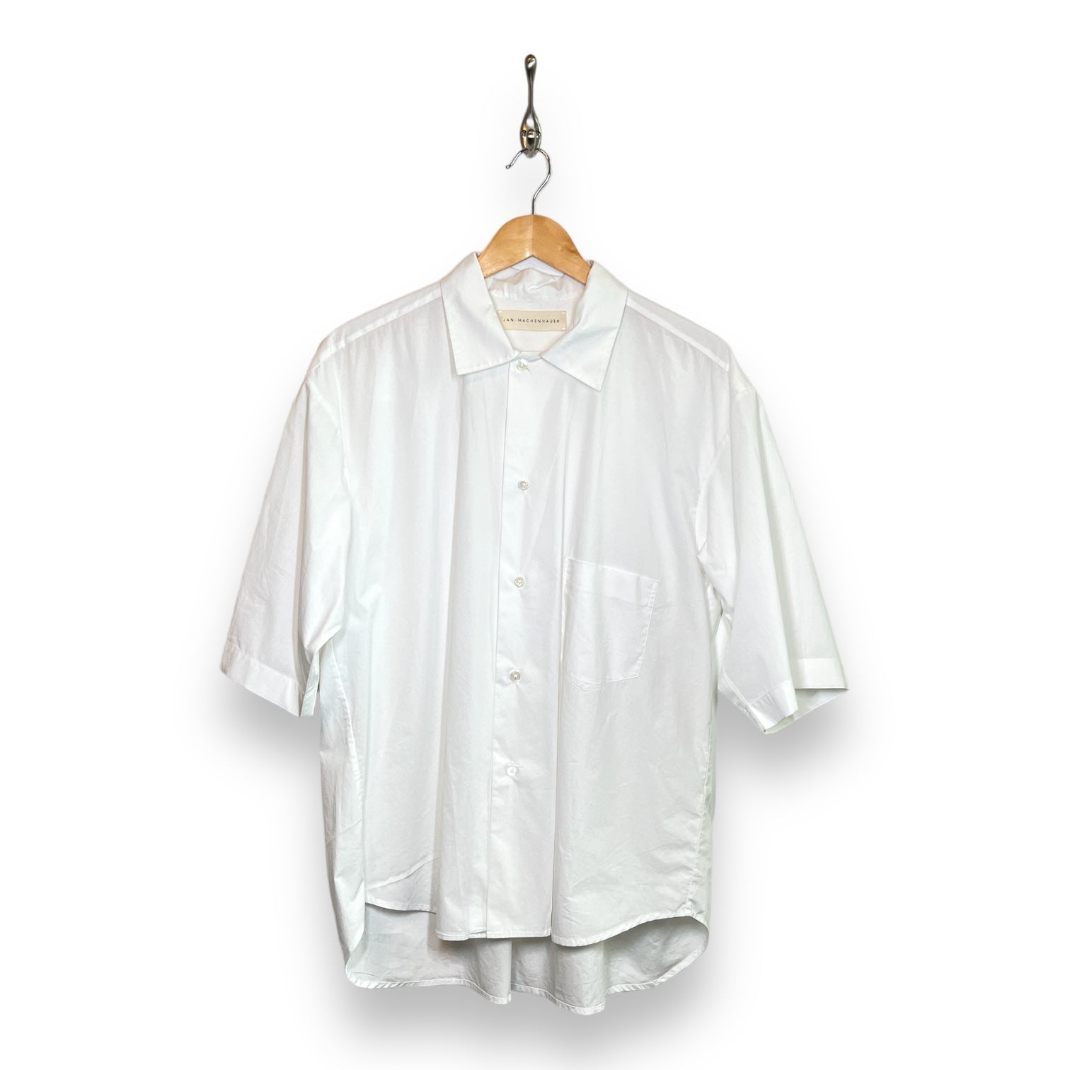 Jan Machenhauer Oversize Shirt - White Poplin.