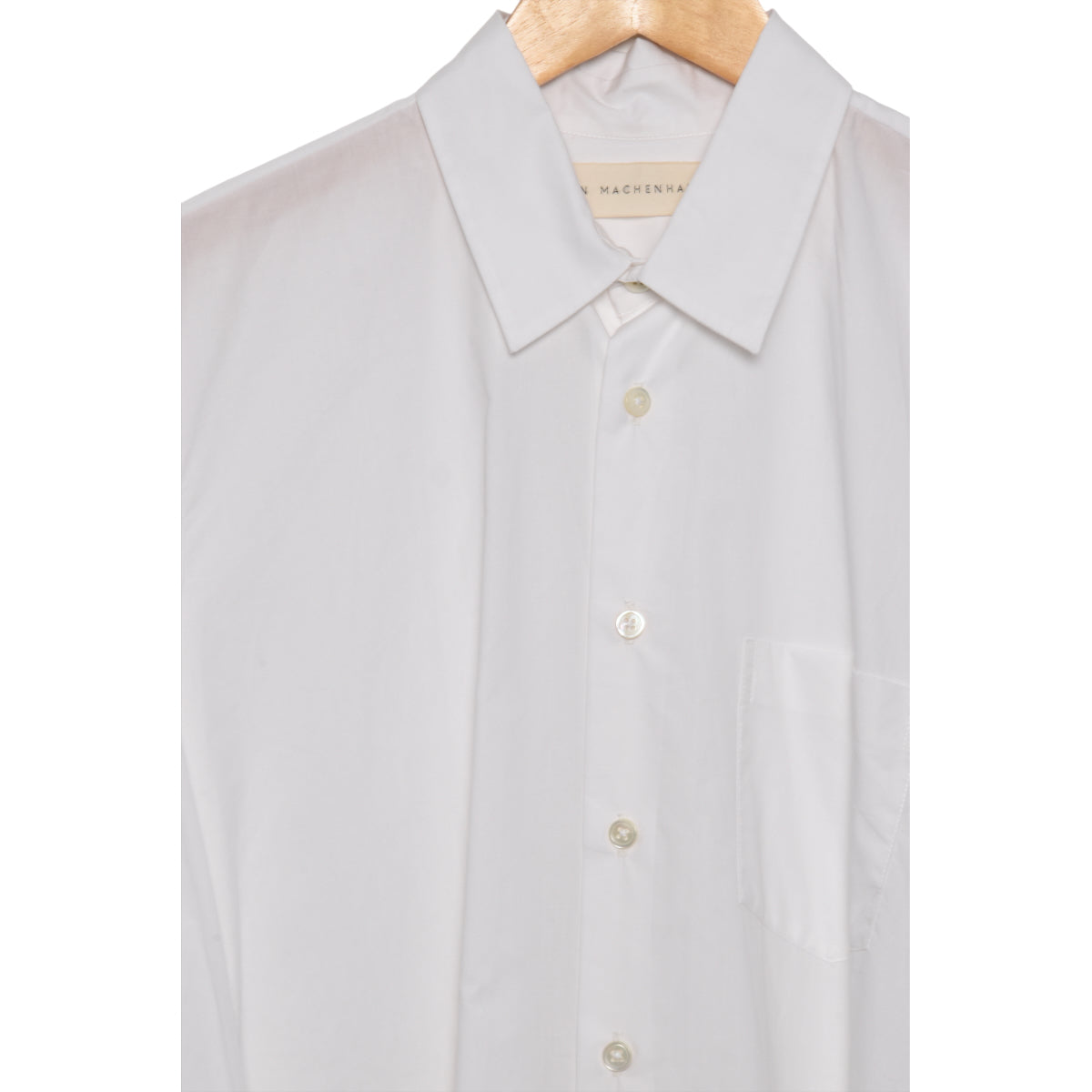 Jan Machenhauer white poplin classic fit shirt