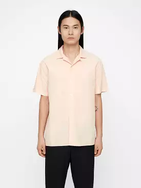 J.Lindeberg Men's Short Sleeve Poplin Polo - Summer Beige