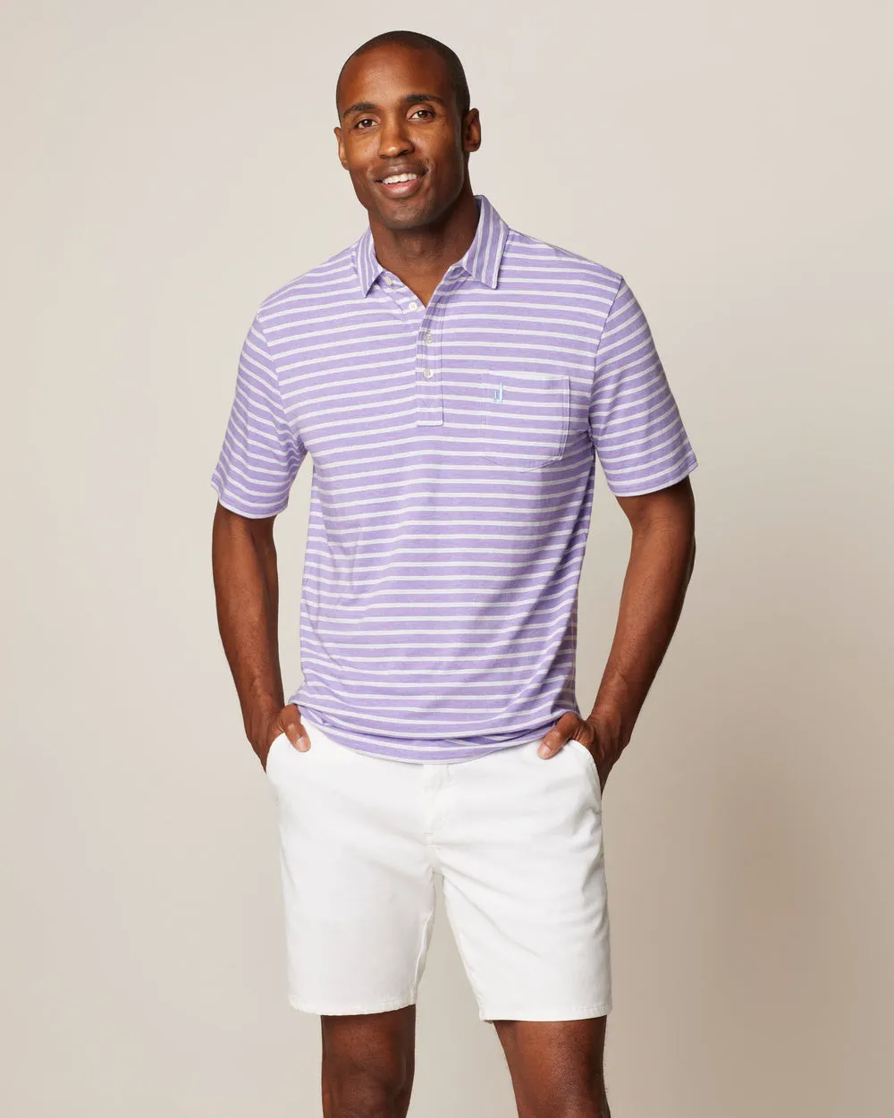 Johnnie-O Mens Original Polo Matthis Stripe