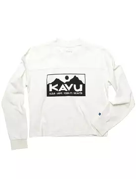 Kavu Francis Long Sleeve T Shirt - Off White