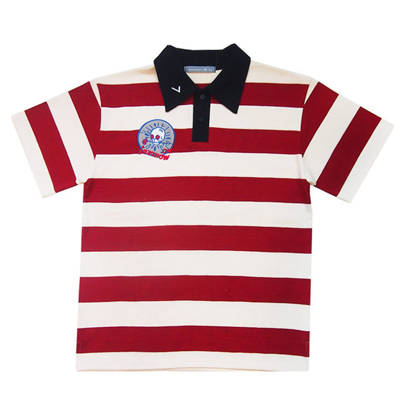 Korean stripe polo shirt BY22300