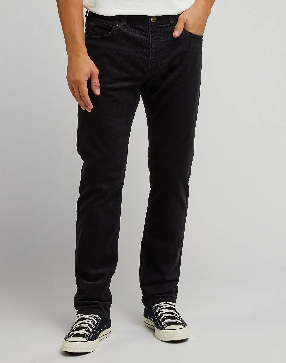 Lee Slim Corduroy Jeans in Charcoal MVP Extreme Motion