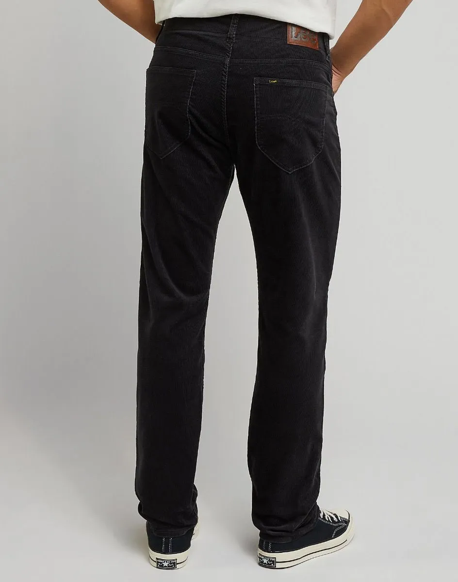 Lee Slim Corduroy Jeans in Charcoal MVP Extreme Motion