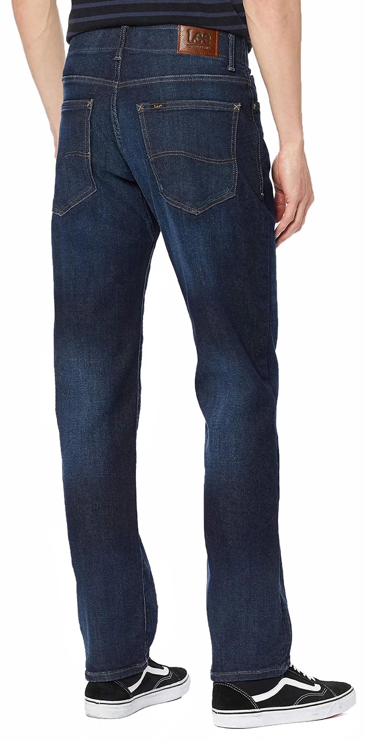 Lee Extreme Motion Straight Denim Stretch Jeans in Trip Wash