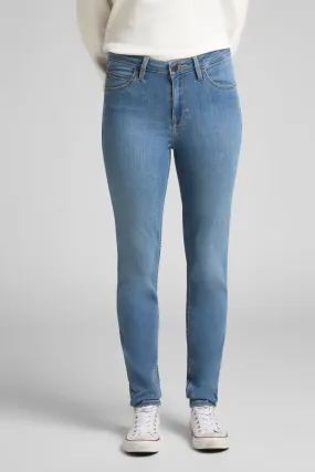 Mid Blue Stretch Skinny Jeans by Lee Scarlett