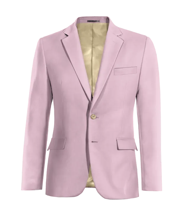 Light purple slim fit stretch blazer.