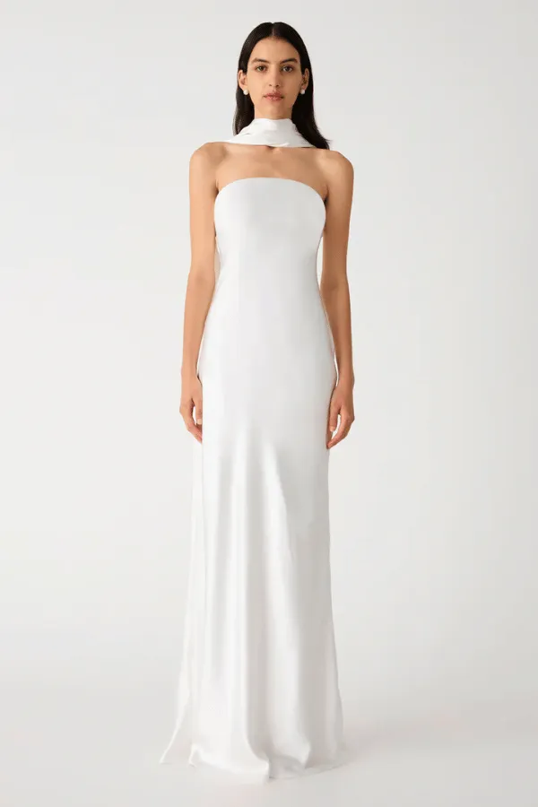 Lilia Ivory Maxi Dress