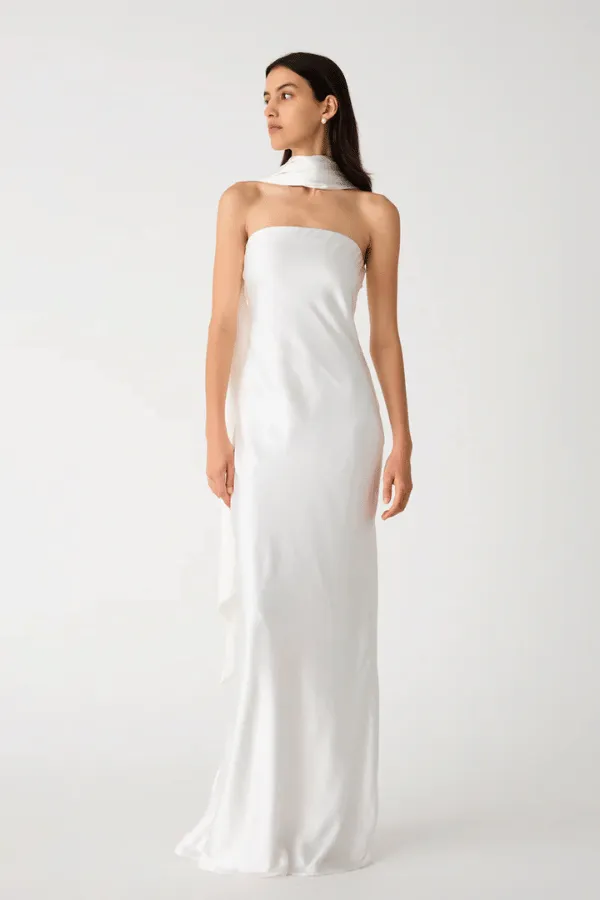 Lilia Ivory Maxi Dress