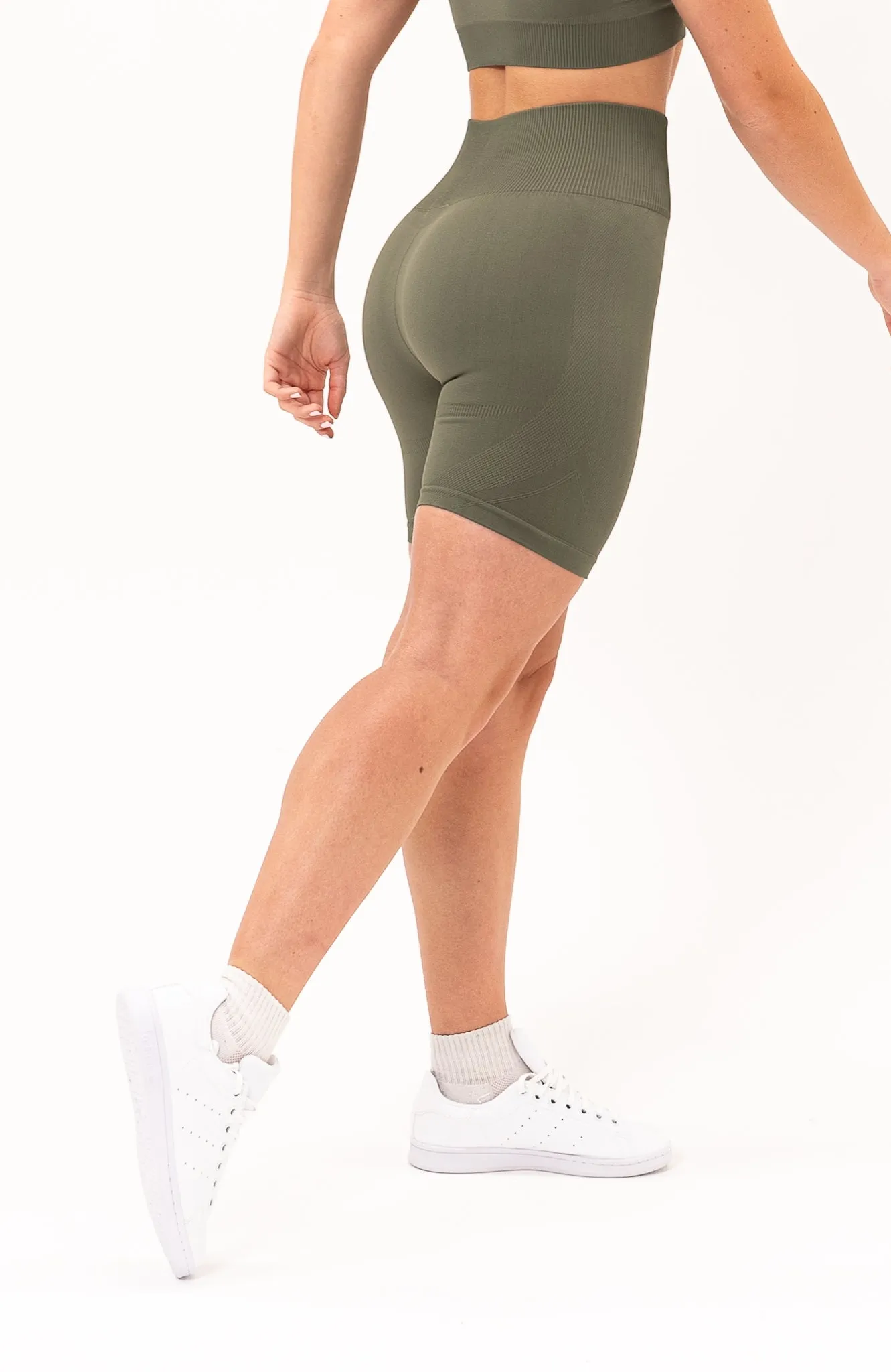 Olive Fade Limitless Seamless Shorts