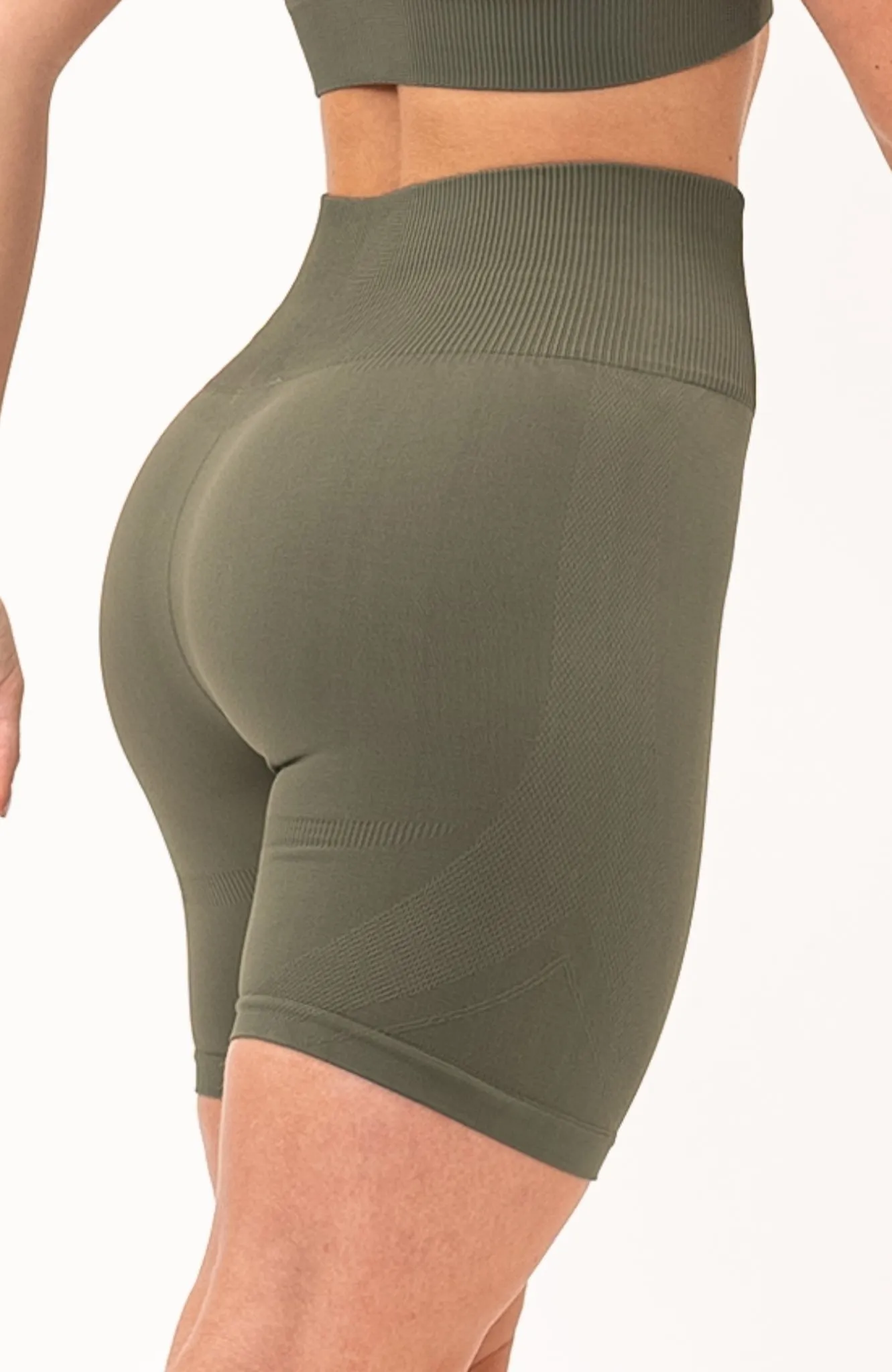 Olive Fade Limitless Seamless Shorts