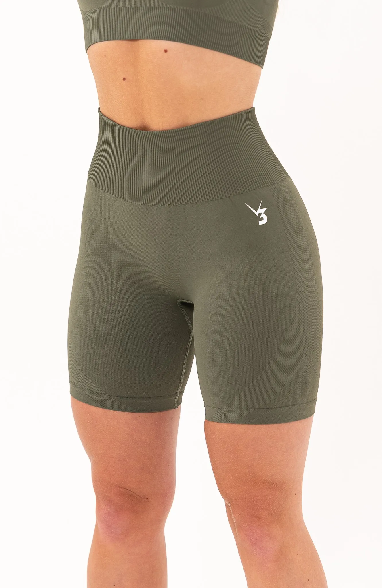 Olive Fade Limitless Seamless Shorts