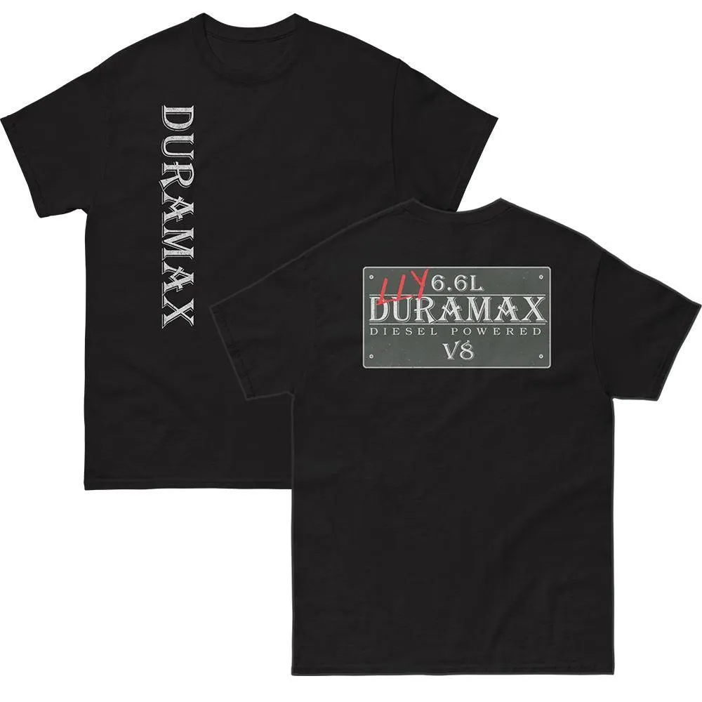 Vintage Sign Double Sided Print T-Shirt for LLY Duramax