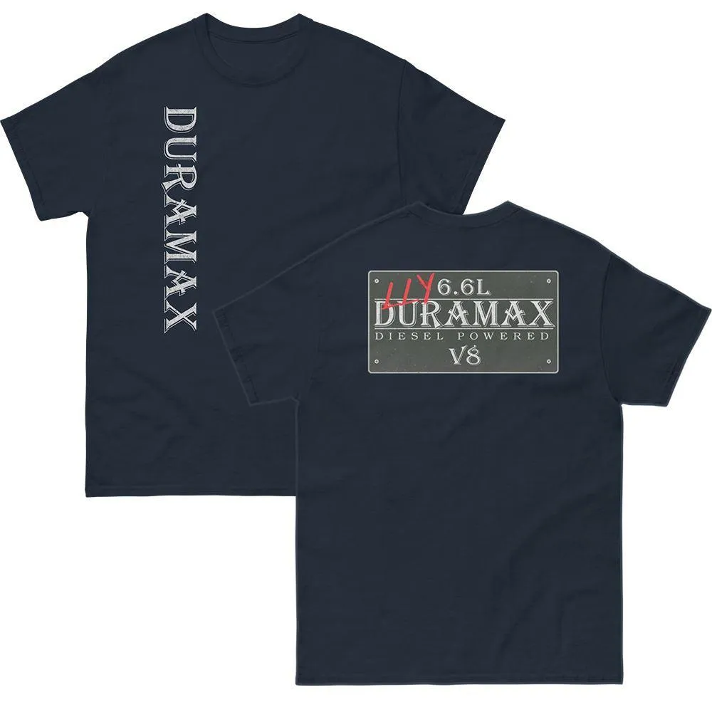 Vintage Sign Double Sided Print T-Shirt for LLY Duramax