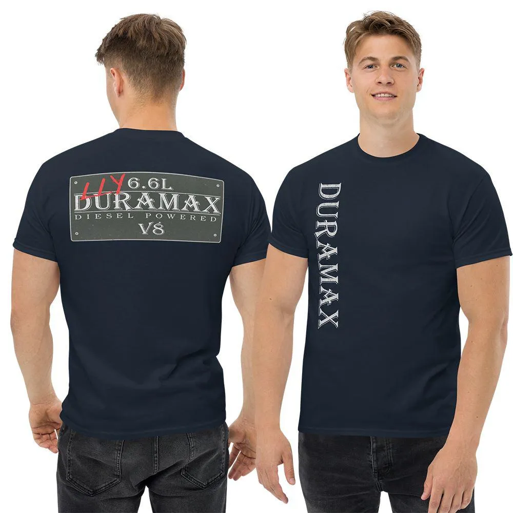 Vintage Sign Double Sided Print T-Shirt for LLY Duramax