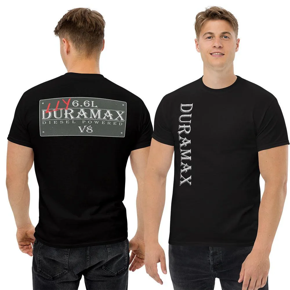 Vintage Sign Double Sided Print T-Shirt for LLY Duramax