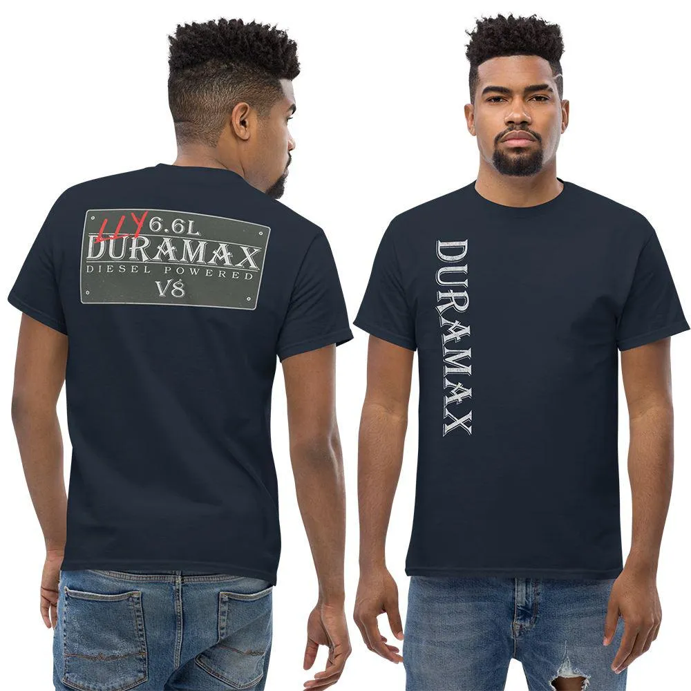 Vintage Sign Double Sided Print T-Shirt for LLY Duramax