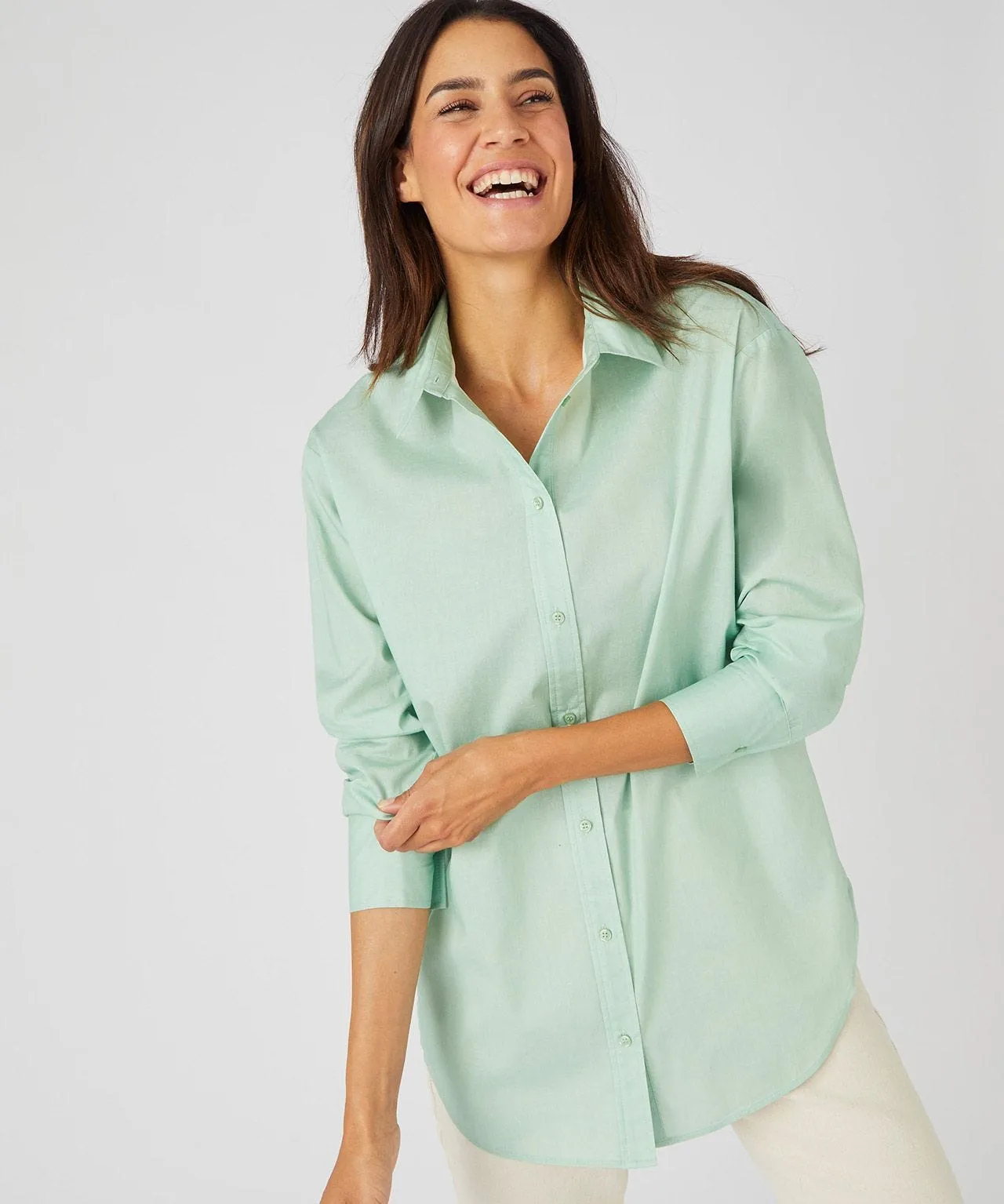 Long Sleeve Cotton Blouse