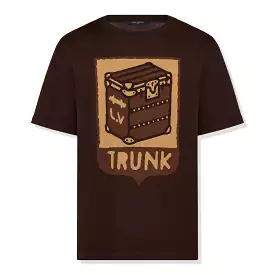 Louis Vuitton Brown Trunk Print Cotton T-Shirt