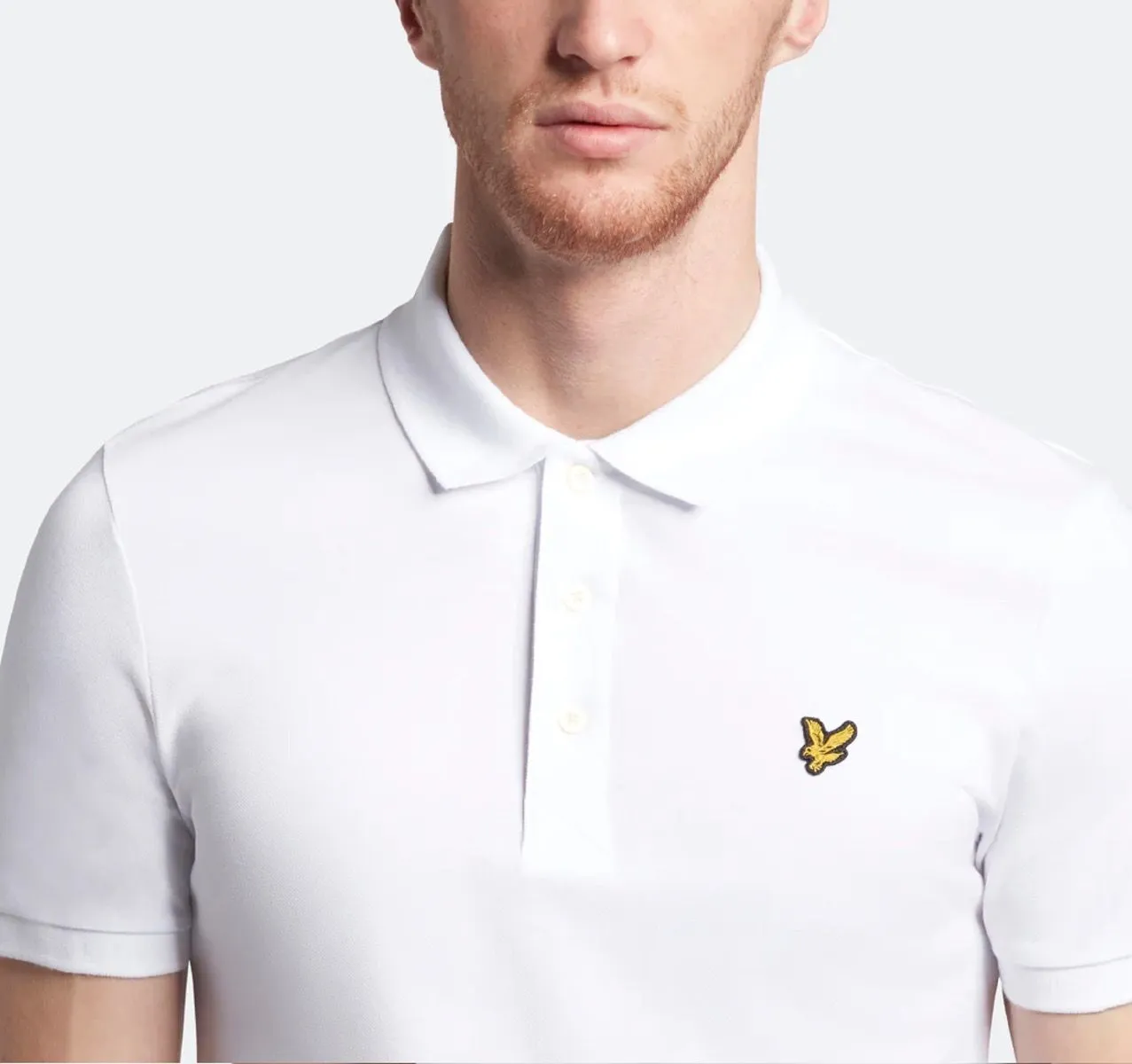 Lyle & Scott Casual Short Polo Shirt White