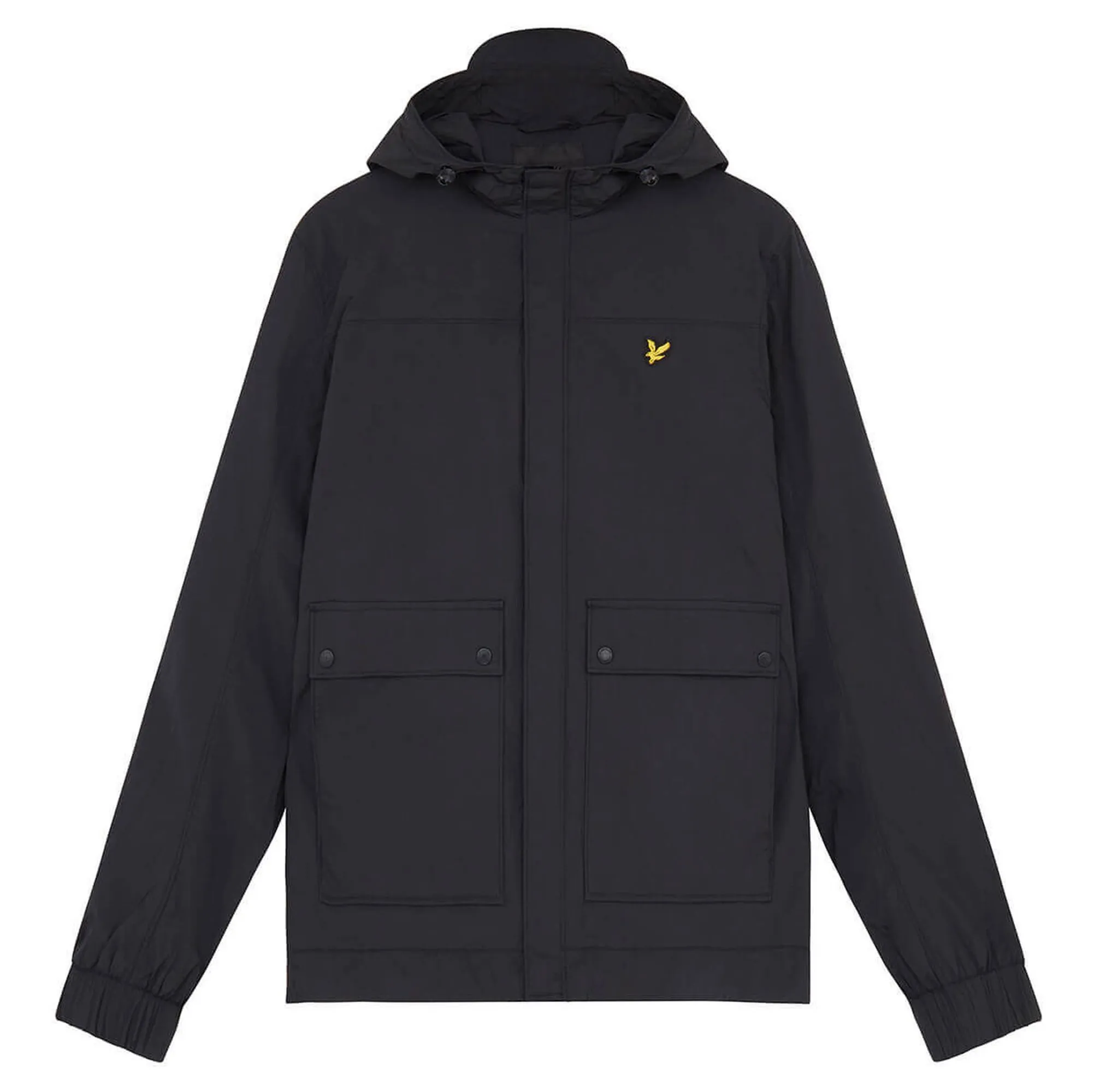 Lyle & Scott Jet Black Hooded Pocket Jacket