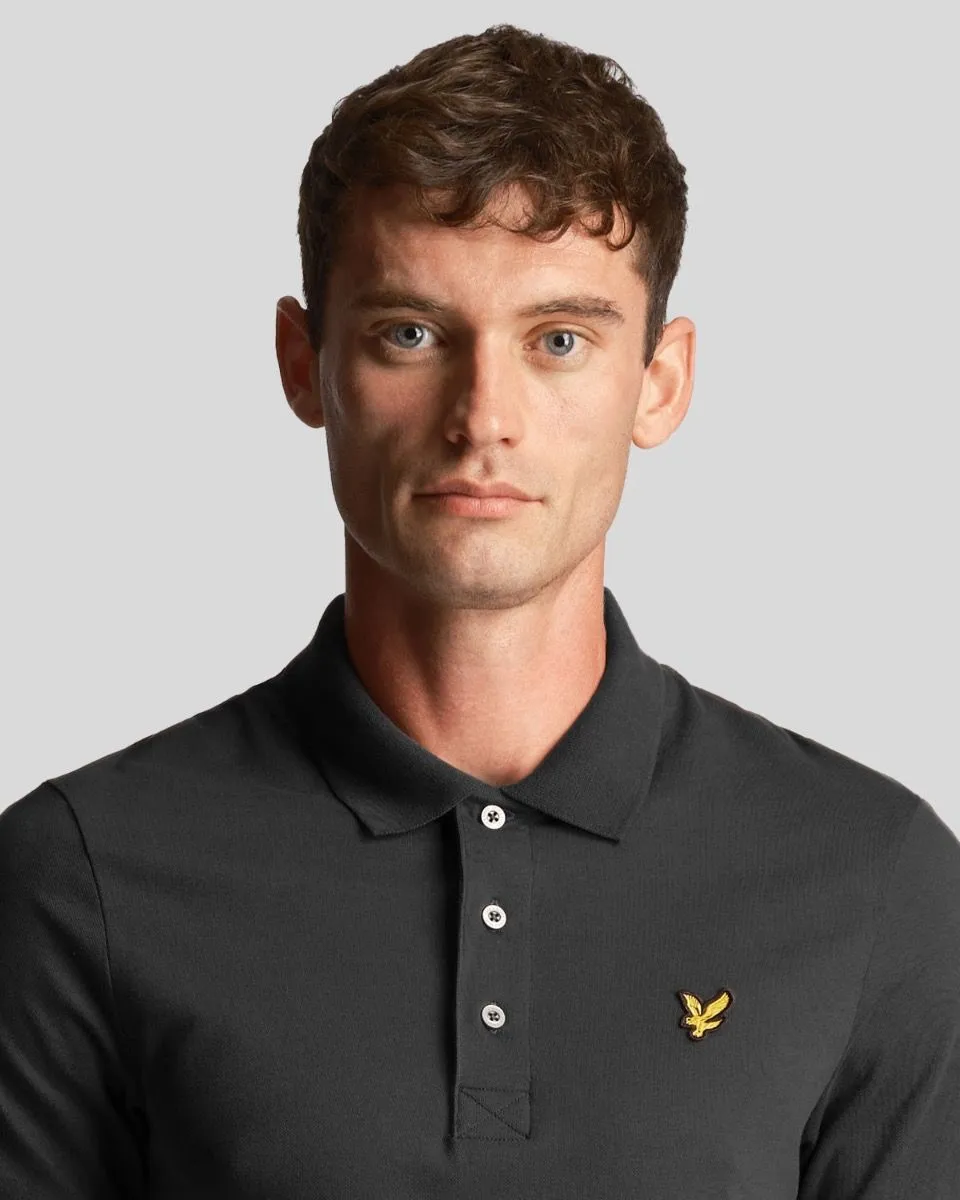 Plain Short Sleeve Polo Shirt at Lyle & Scott Gunmetal