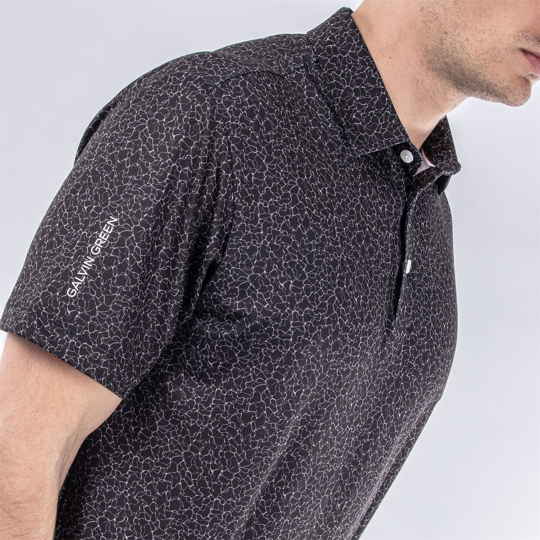 Mani Ventil8+ Polo Black - 2024, Breathable Regular Fit.